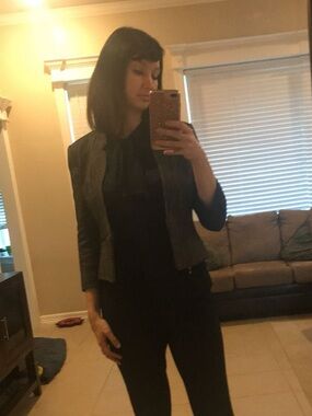 Express cropped blazer